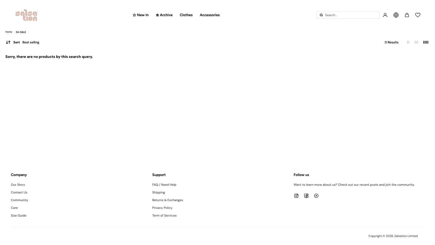 Salsation Dashboard preview