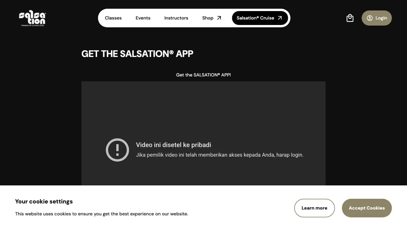 Salsation Fitness Super App preview